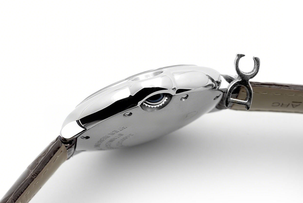 Cartier Ballon Bleu de Cartier 36mm White Dial in Steel on Brown Leather Stra-fasswatch