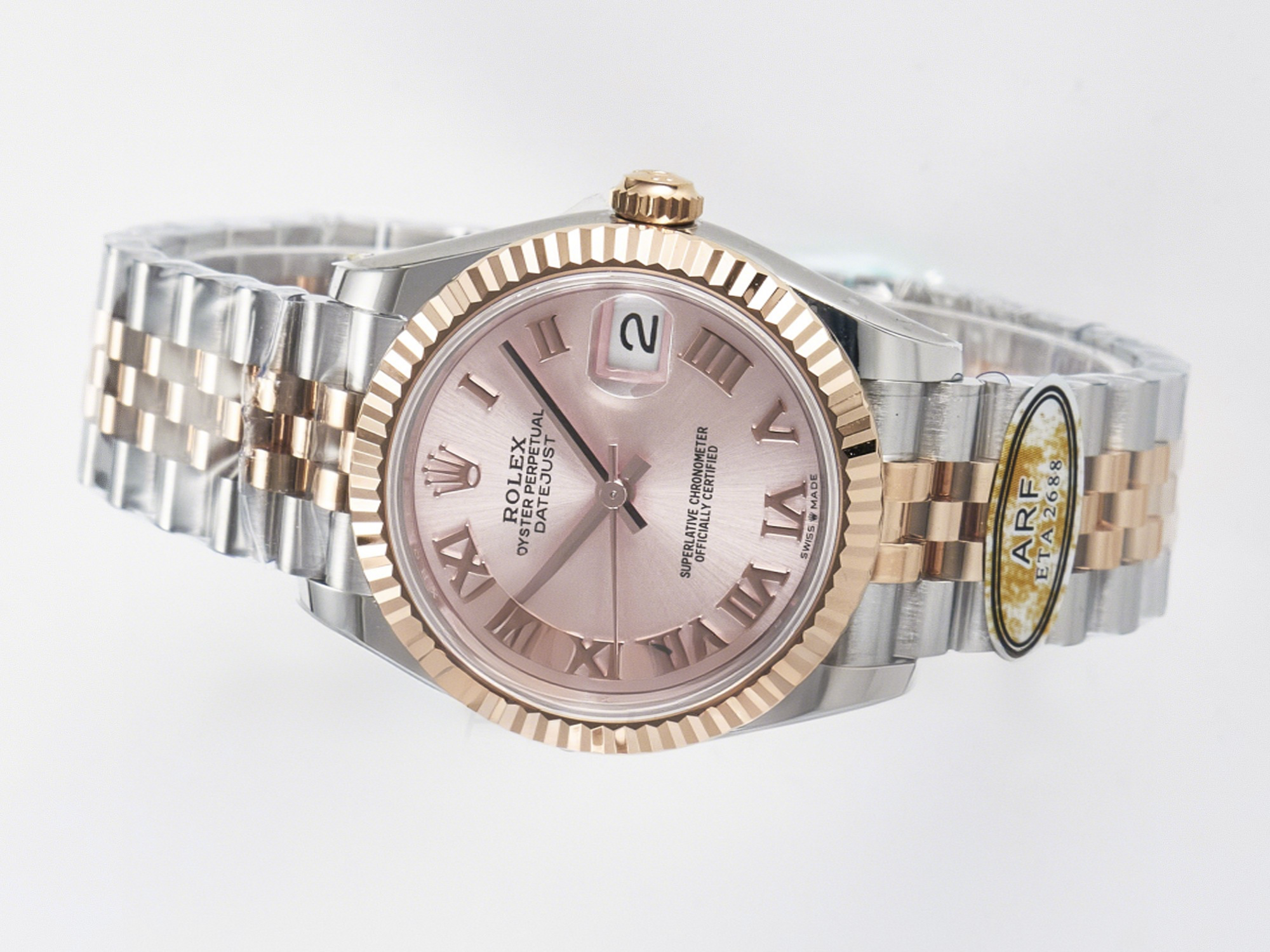 Rolex DateJust 31 278271 ARF 1:1 Best Edition 904L Steel RG Roman Dial on SS/RG Jubilee Bracelet ETA 2688-fasswatch