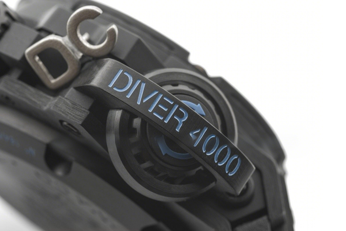 Hublot King Power Oceanographic 4000m Diver Carbon All Black Blue-fasswatch