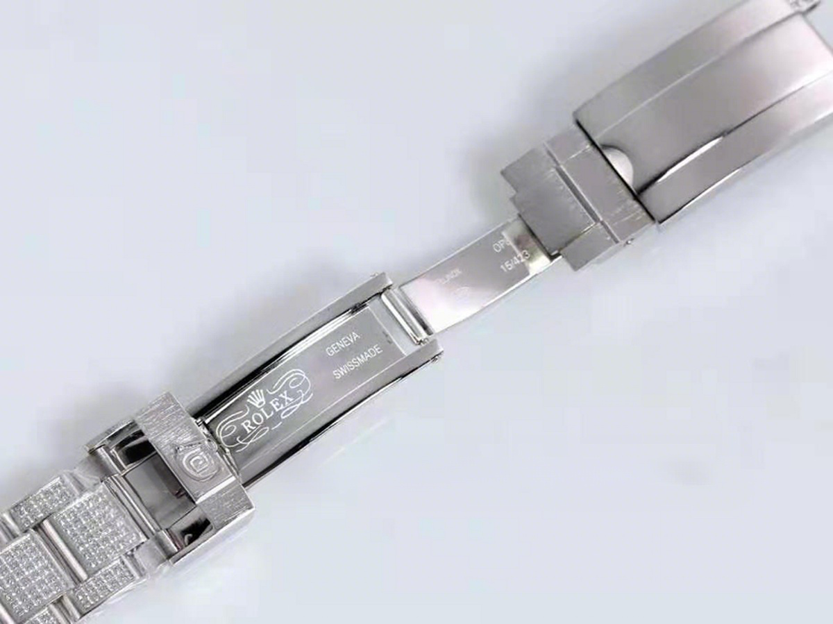 Rolex Submariner 116659 Full Diamond Paved Dial with Blue Diamonds in Steel-fasswatch