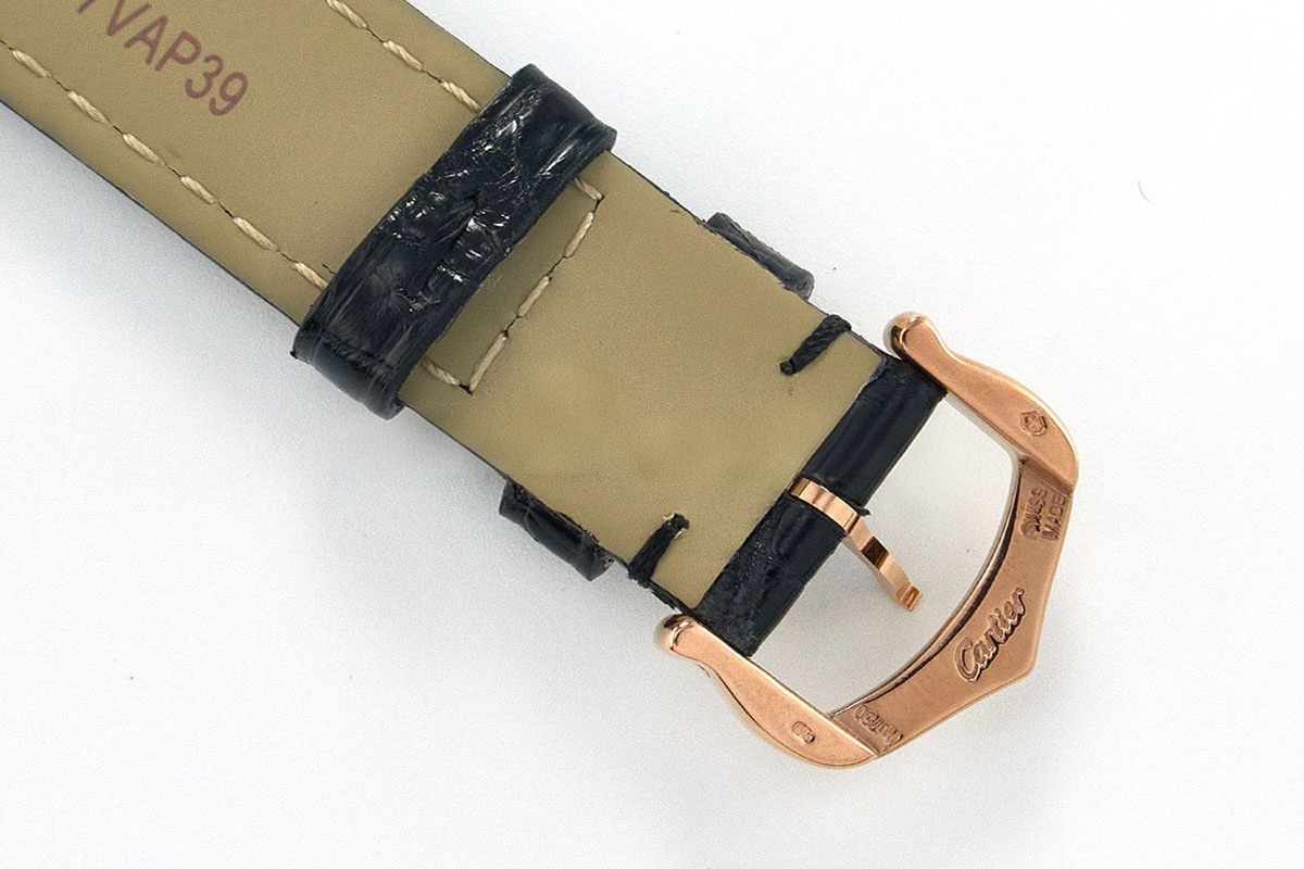 Cartier Ronde Must De Cartier 29mm White Dial with Diamond Bezel in Rose Gold-fasswatch