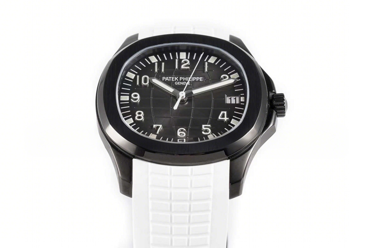 Patek Philippe Aquanaut 5167A ‘Black Venom Limited Edition’ Black Dial on White Rubber Strap-fasswatch
