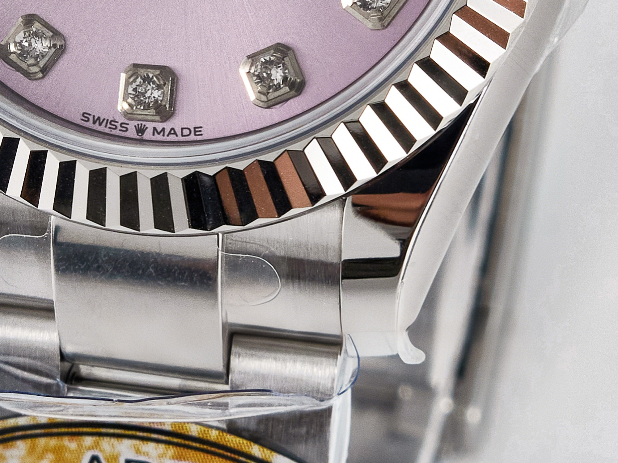 Rolex DateJust 31 278274 ARF 1:1 Best Edition 904L Steel Pink Diamonds Dial on SS Oyster Bracelet ETA 2688-fasswatch