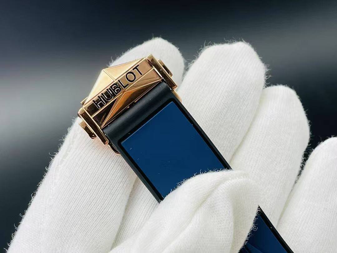 Hublot Big Bang Blue Sang Bleu 45mm Rose Gold Rubber Strap Swiss Watch-fasswatch