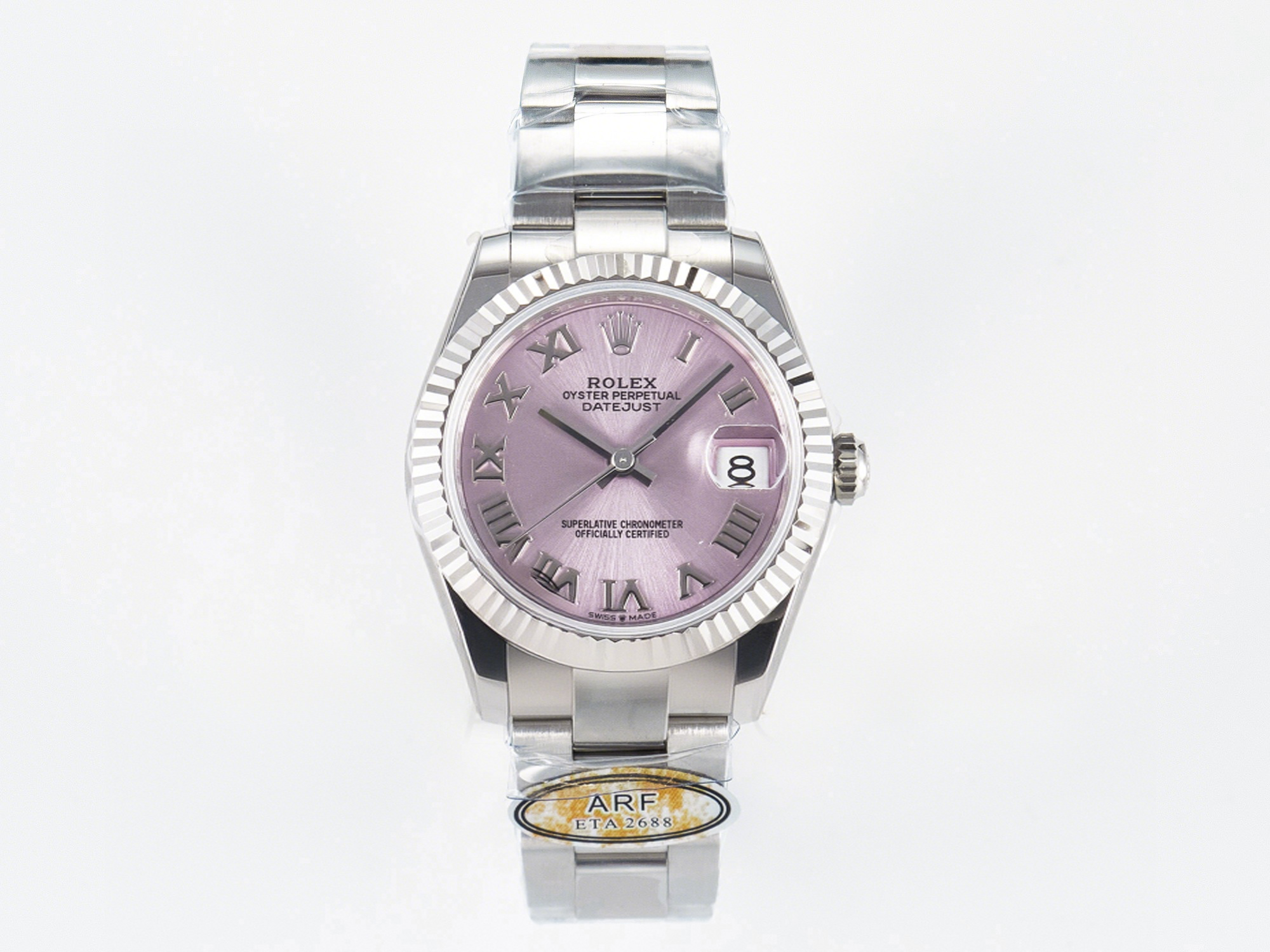 Rolex DateJust 31 278274 ARF 1:1 Best Edition 904L Steel Pink Roman Dial on SS Oyster Bracelet ETA 2688-fasswatch