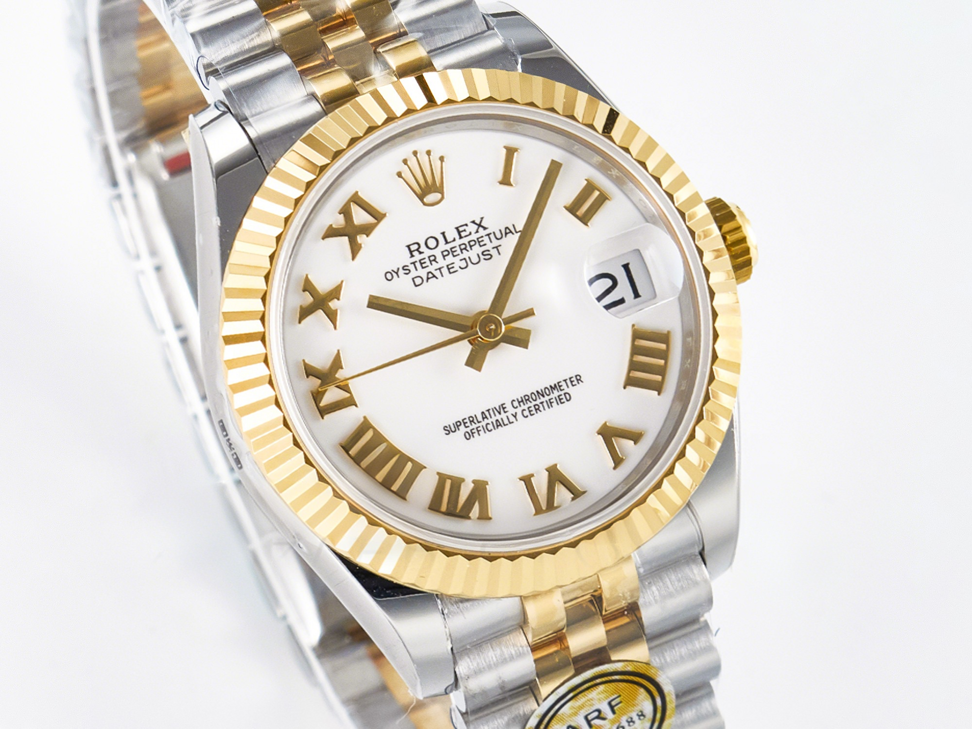 Rolex DateJust 31 278273 ARF 1:1 Best Edition 904L Steel White Roman Dial on SS/YG Jubilee Bracelet ETA 2688-fasswatch