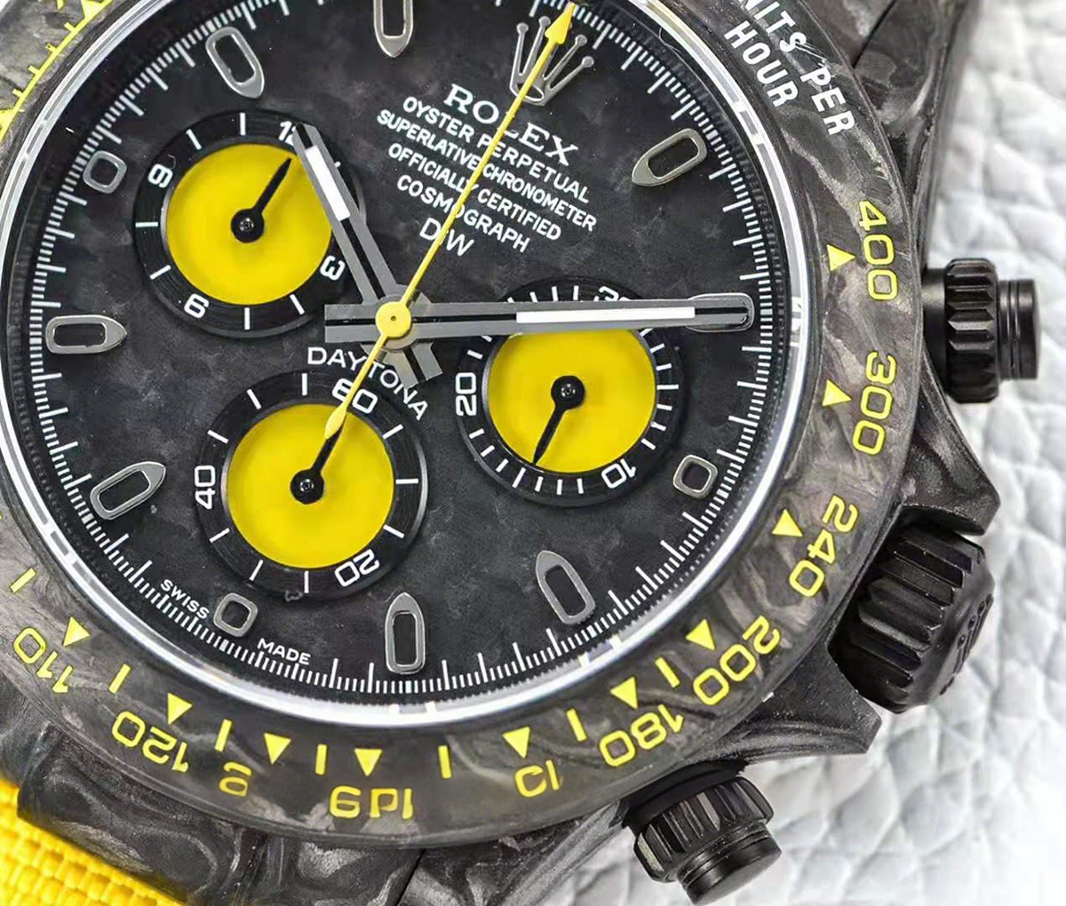 Rolex Daytona DIW All Carbon Lemon Edition-fasswatch