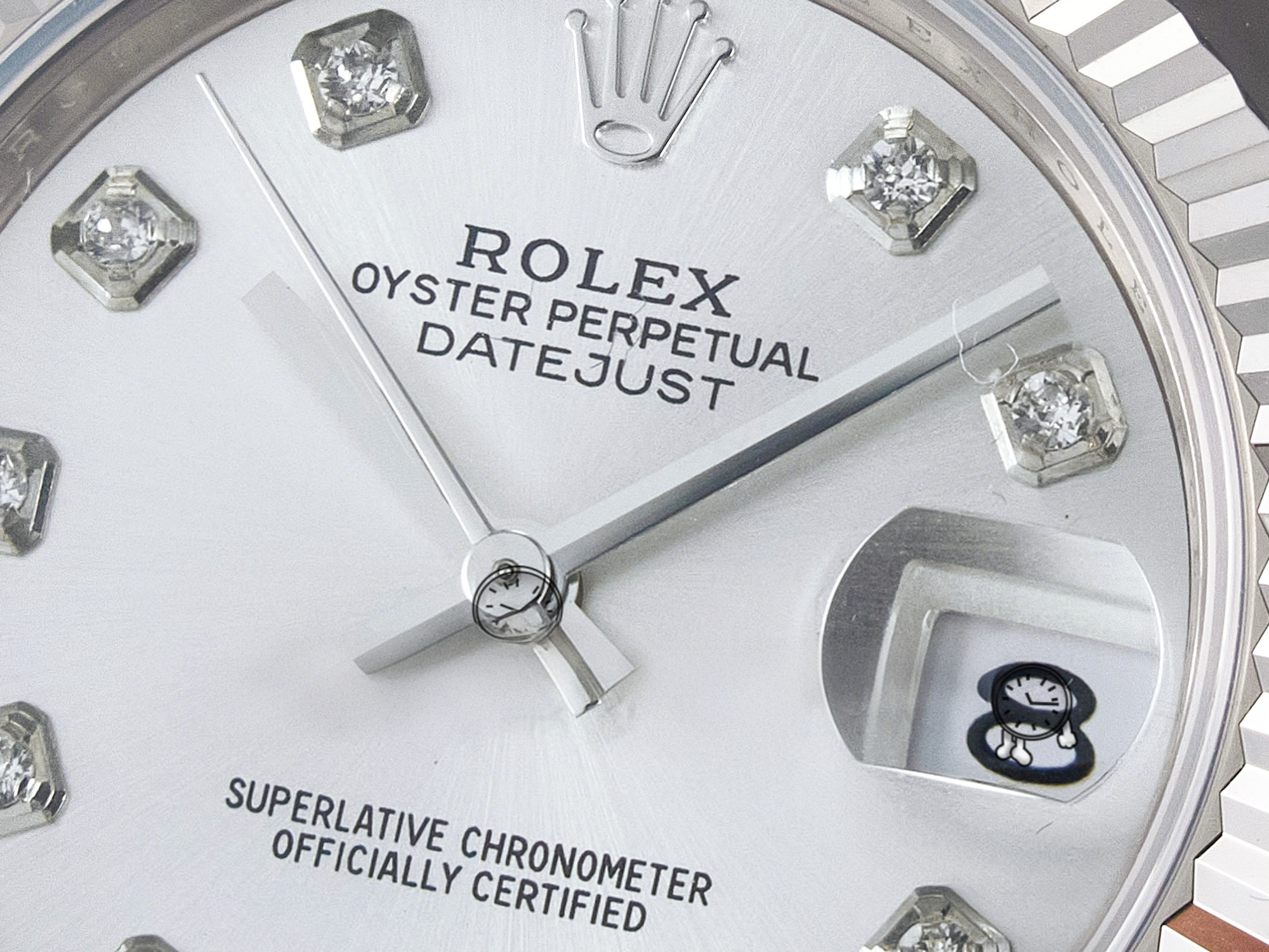 Rolex DateJust 31 278274 ARF 1:1 Best Edition 904L Steel Silver Diamonds Dial on SS Jubilee Bracelet ETA 2688-fasswatch