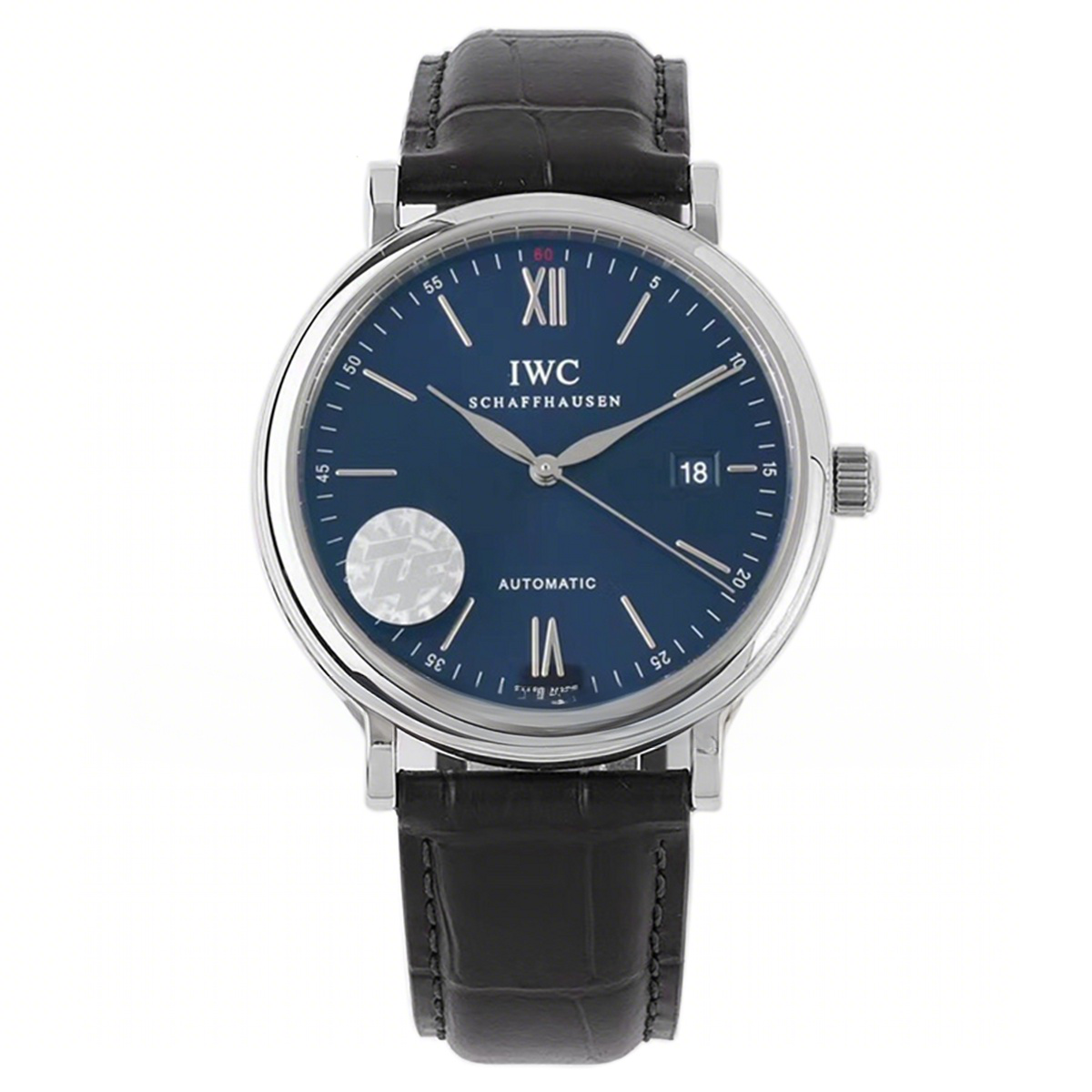 IWC Portofino Automatic IW356512 Blue Dial in Steel-fasswatch