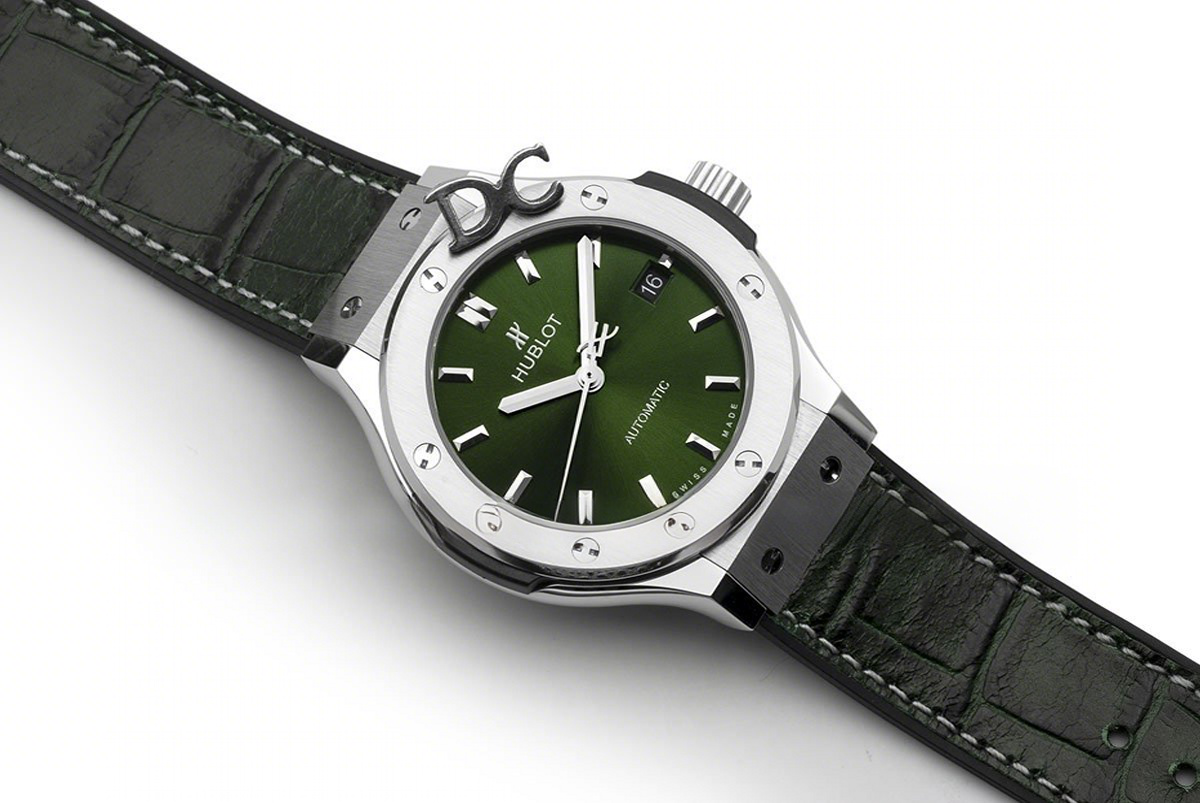 Hublot Classic Fusion Automatic 38mm Green Dial in Titanium-fasswatch