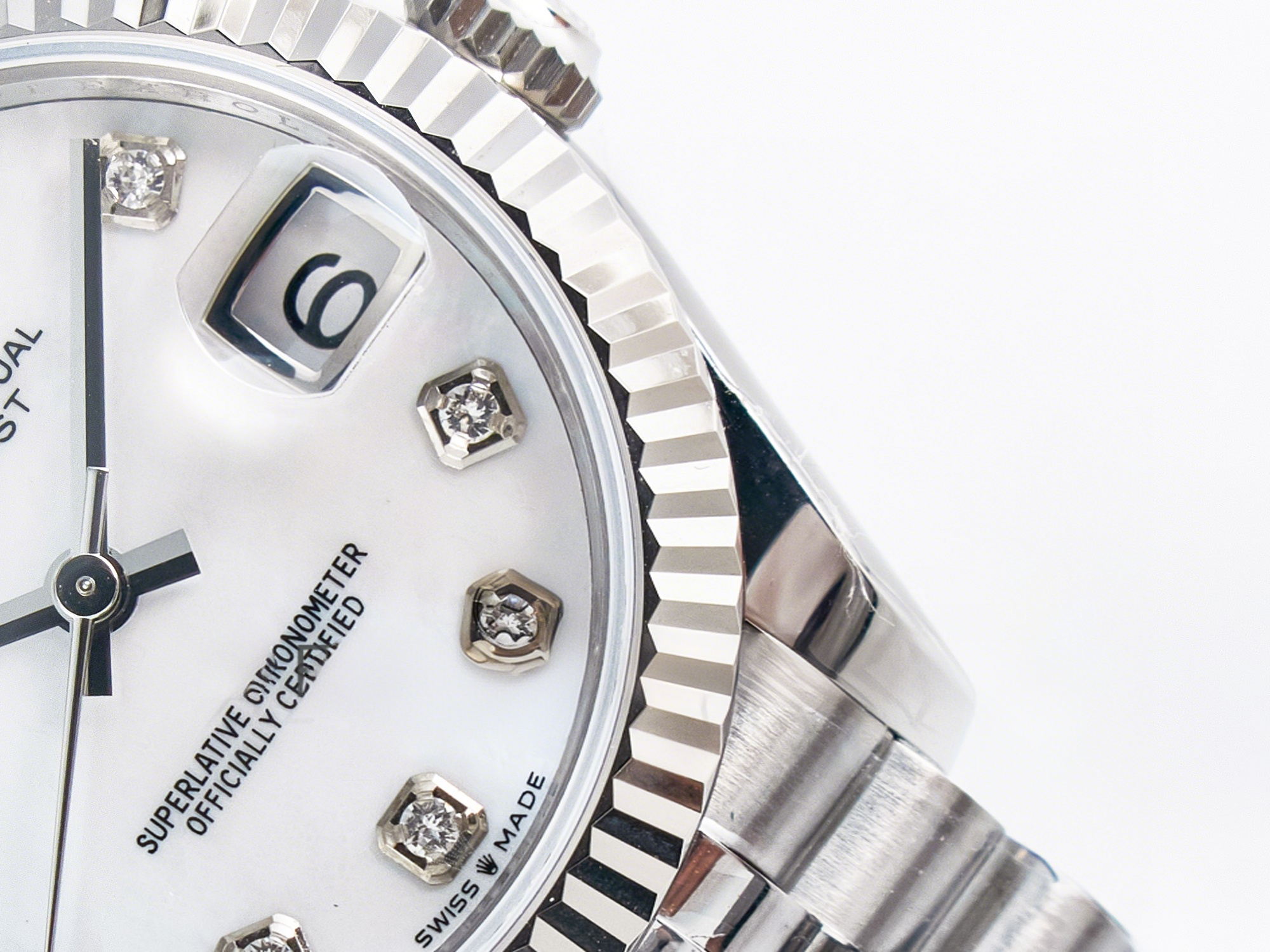 Rolex DateJust 31 278274 ARF 1:1 Best Edition 904L Steel White MOP Diamonds Dial on SS Jubilee Bracelet ETA 2688-fasswatch