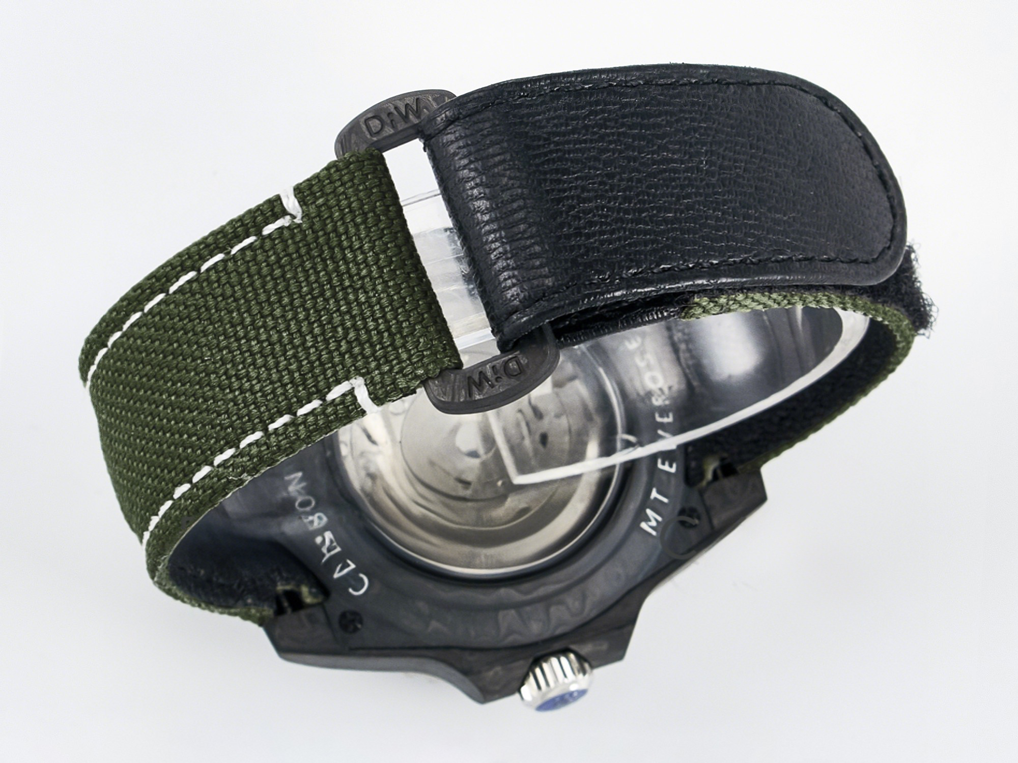 Rolex GMT Carbon DIWF Best Edition Green Arabic Dial on Green Nylon Strap SA3186 CHS-fasswatch