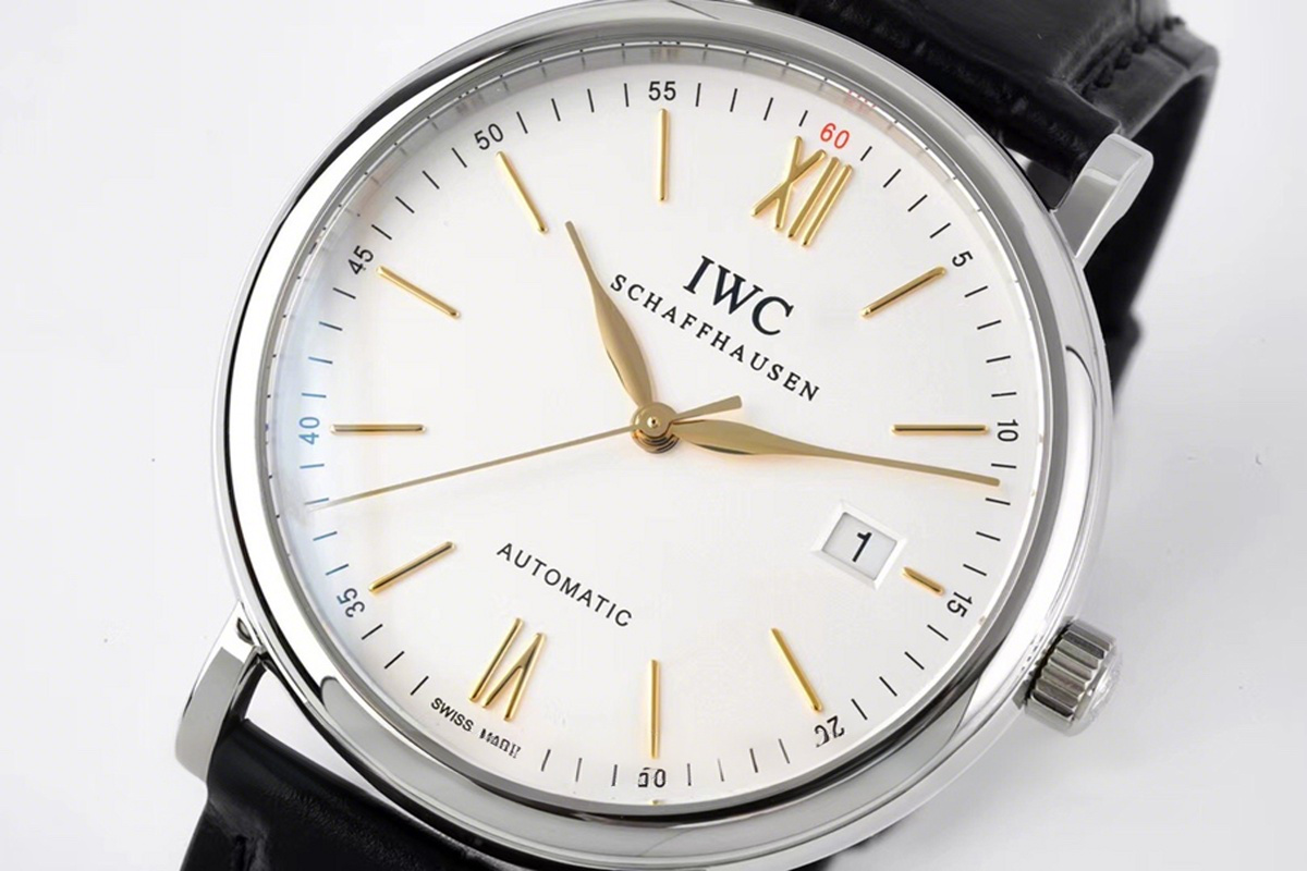 IWC Portofino Automatic IW356517 White Dial in Steel-fasswatch