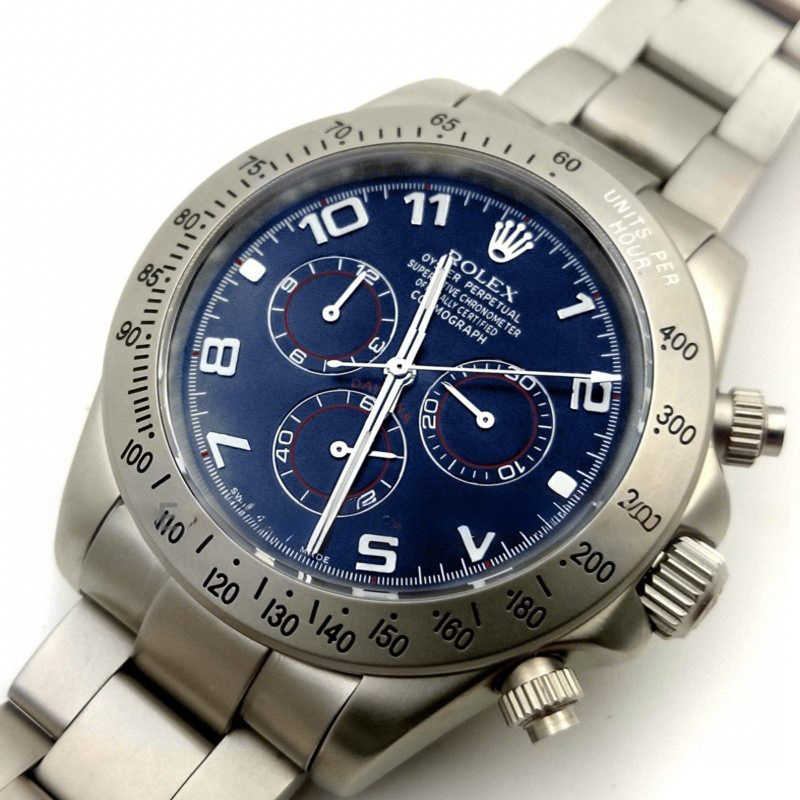 Rolex Bamford Daytona Super Matte Blue Racing Arabic Dial-fasswatch