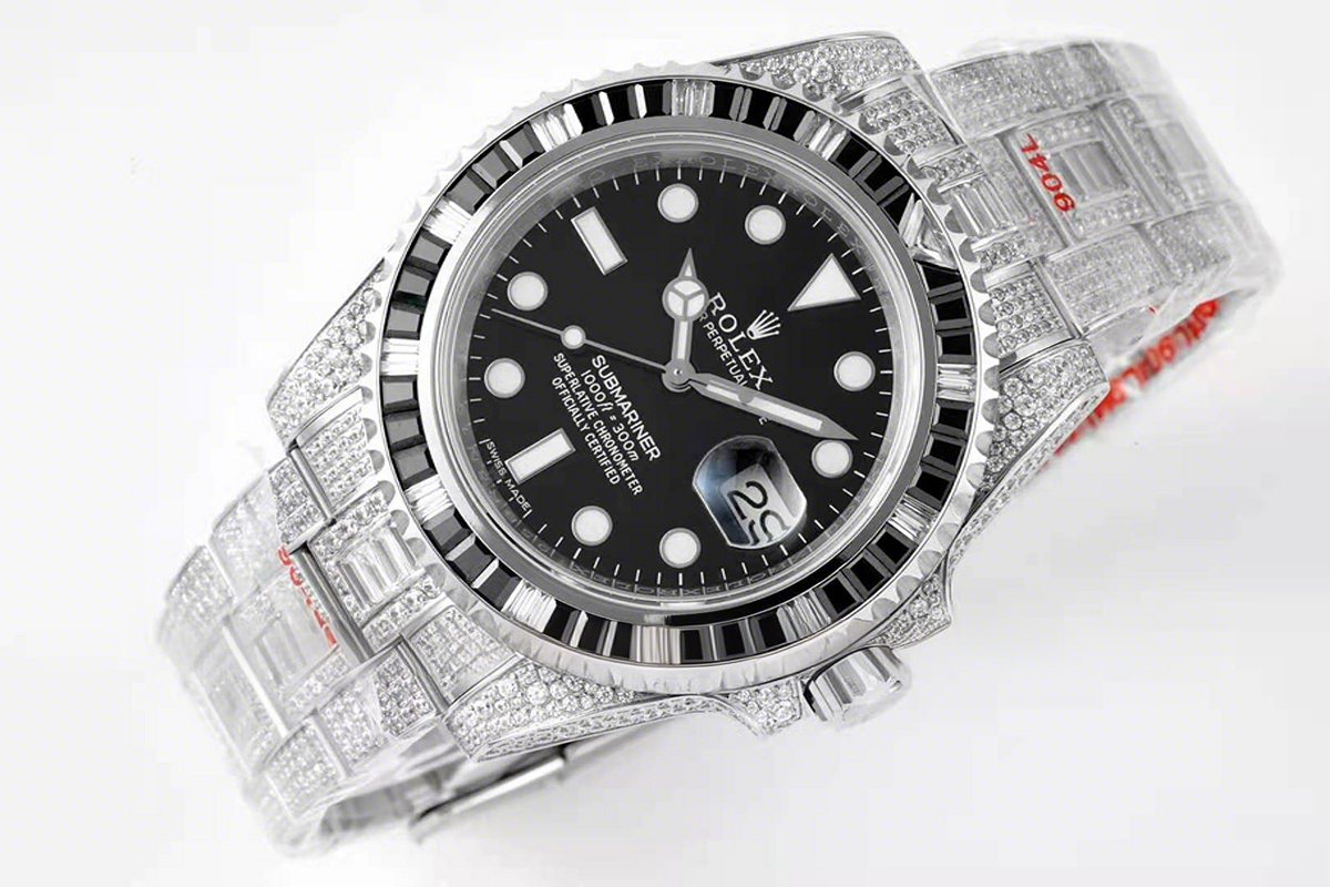 Rolex Submariner 116610 with Diamond Bezel-fasswatch