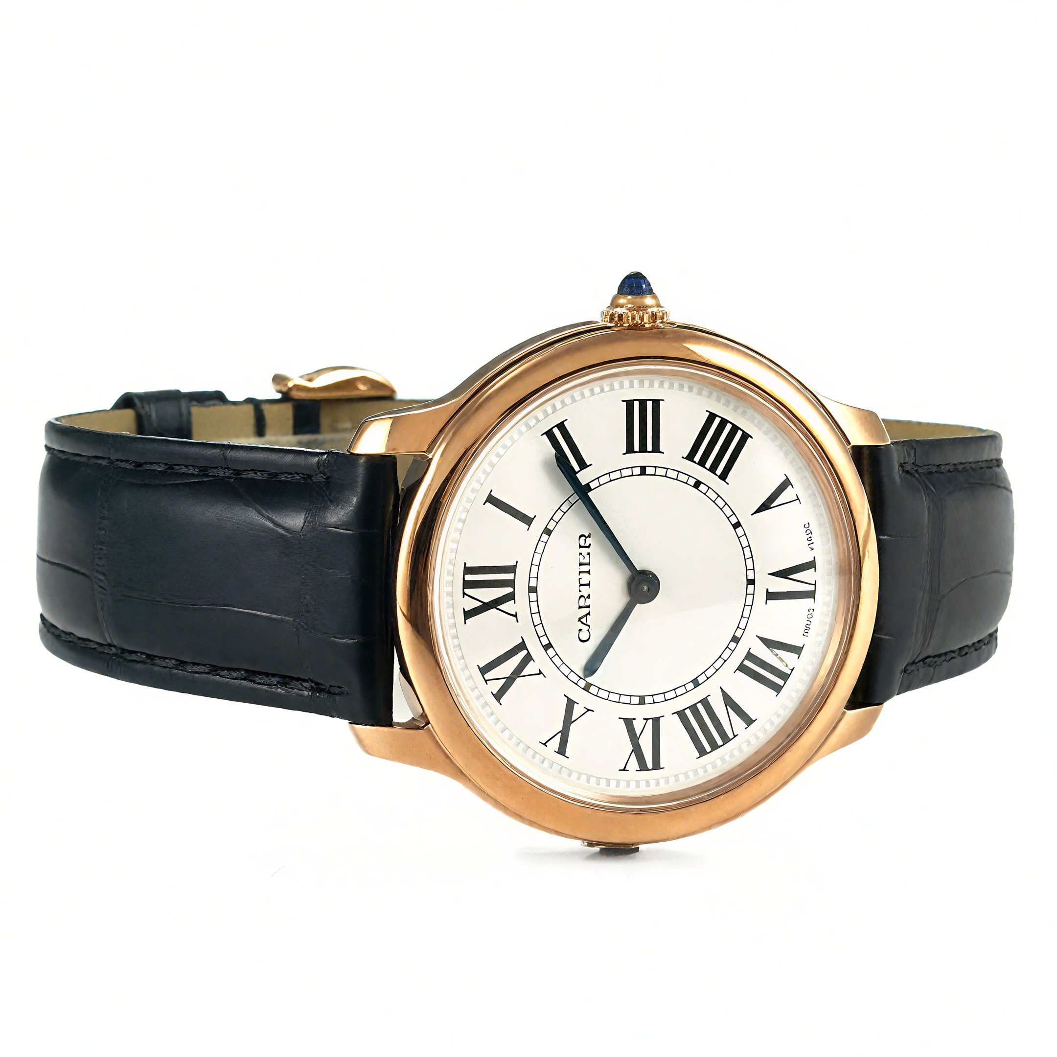 Cartier Ronde Must De Cartier 36mm White Dial in Rose Gold-fasswatch