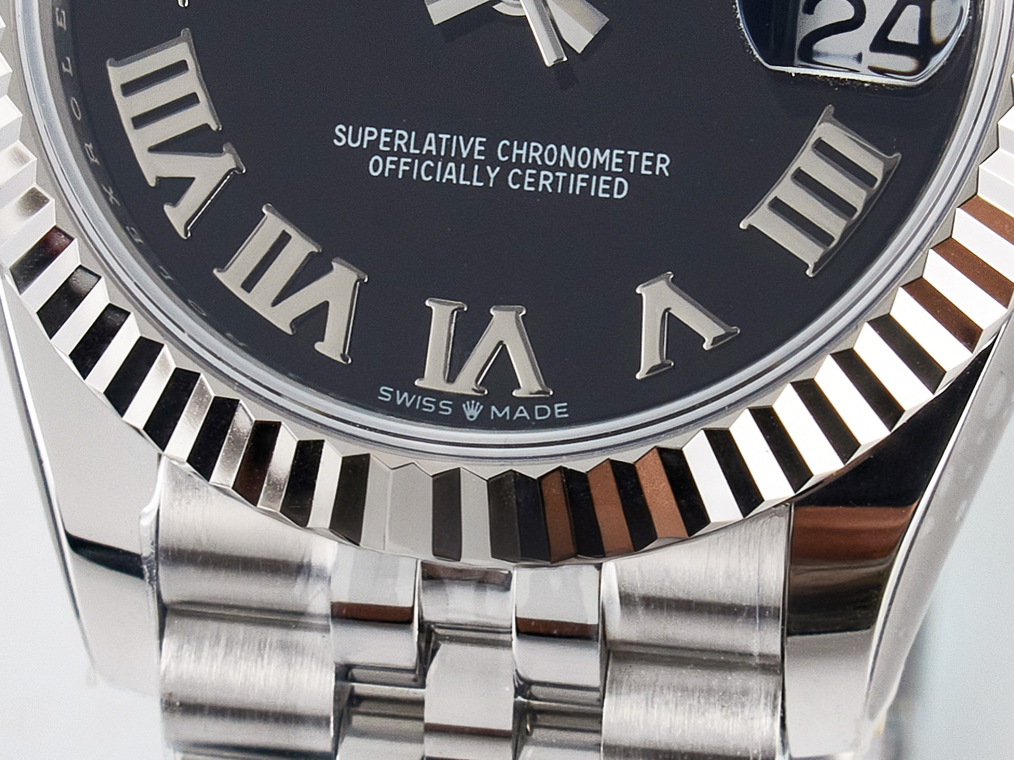Rolex DateJust 31 278274 ARF 1:1 Best Edition 904L Steel Black Roman Dial on SS Jubilee Bracelet ETA 2688-fasswatch
