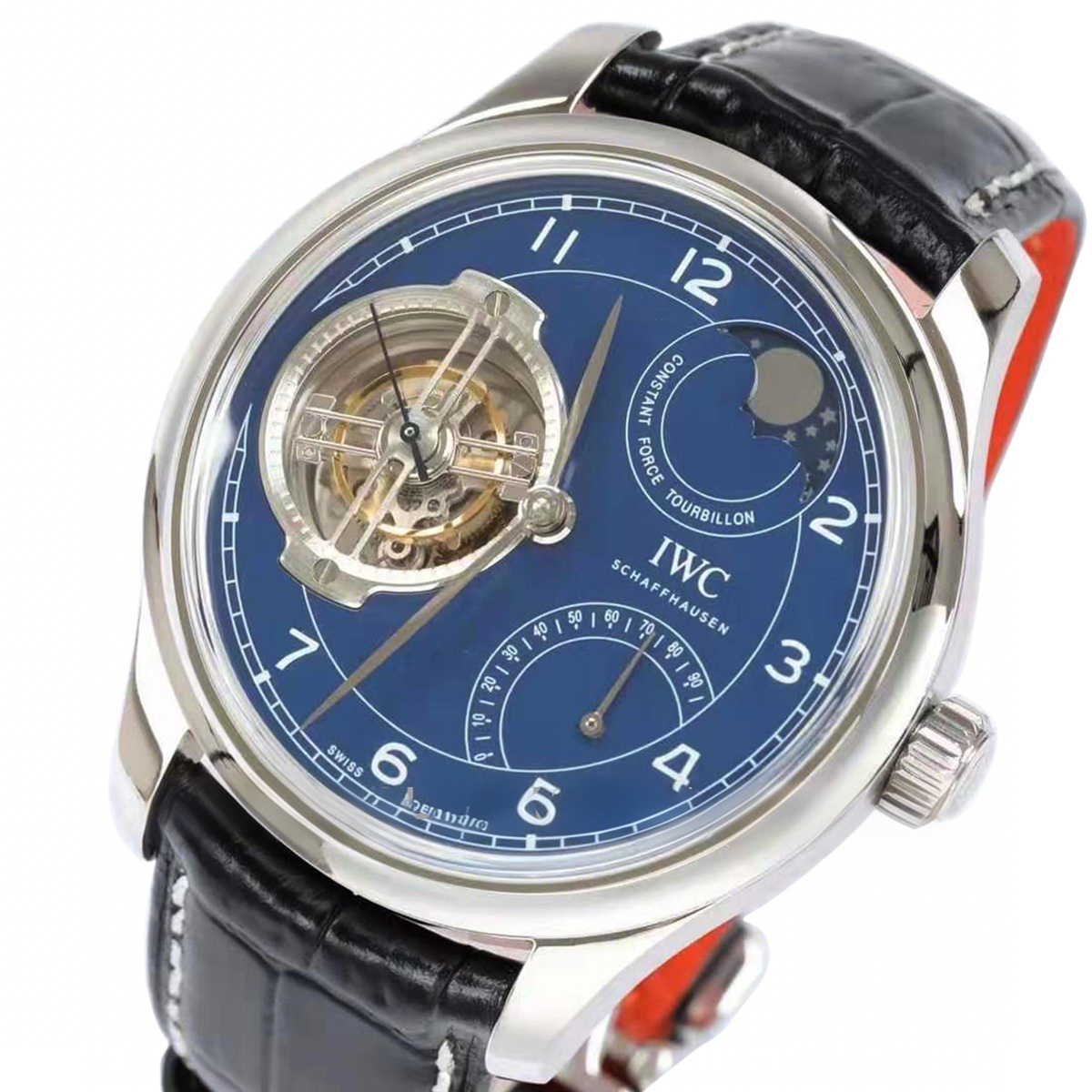 IWC Portugieser Constant-Force Tourbillon Edition ‘150 Years’ IW590203 Blue Dial-fasswatch