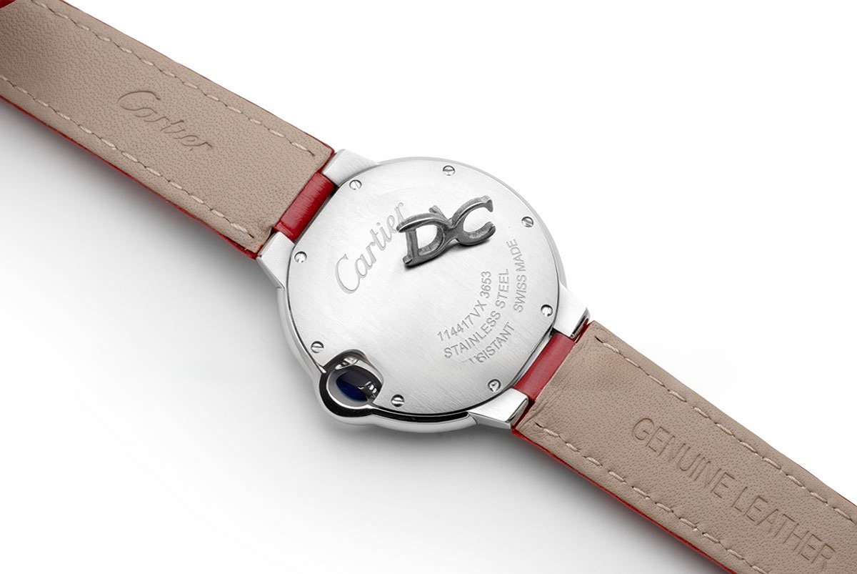 Cartier Ballon Bleu de Cartier 33mm Quartz Red Dial in Red Leather Strap-fasswatch