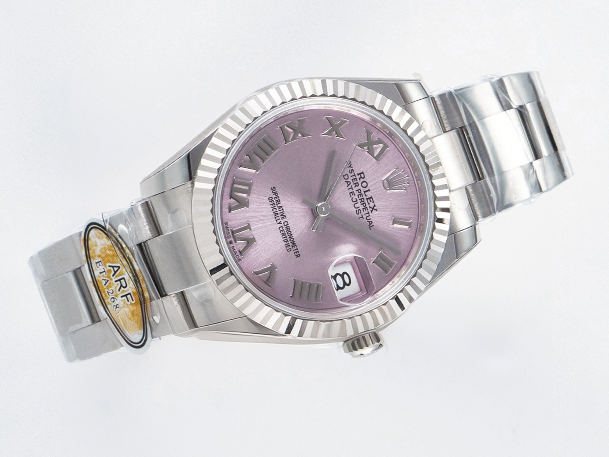 Rolex DateJust 31 278274 ARF 1:1 Best Edition 904L Steel Pink Roman Dial on SS Oyster Bracelet ETA 2688-fasswatch