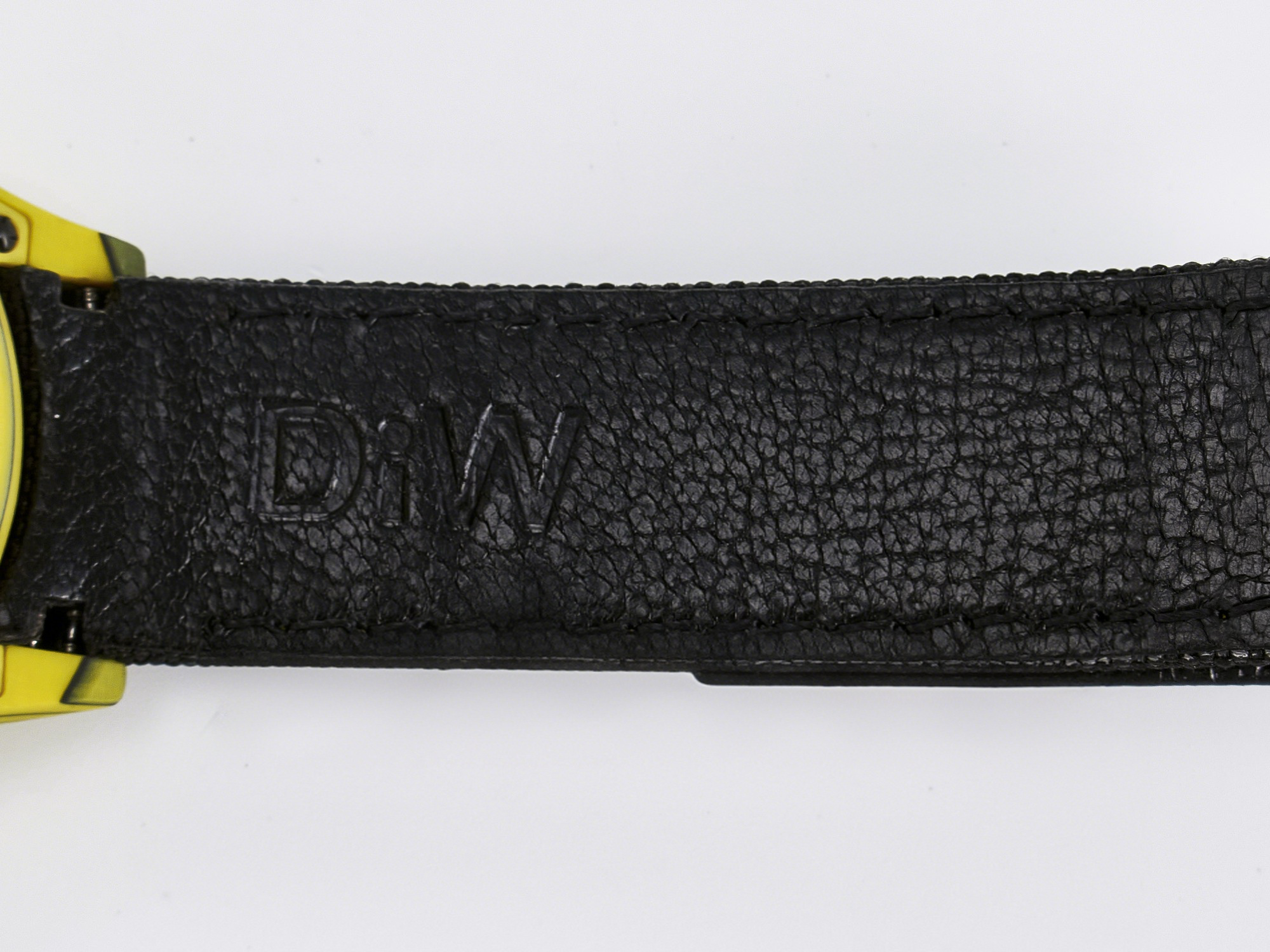 Rolex Daytona DIW Yellow Carbon Case DIWF Edition Black/White Dial on Black Nylon Strap A7750-fasswatch