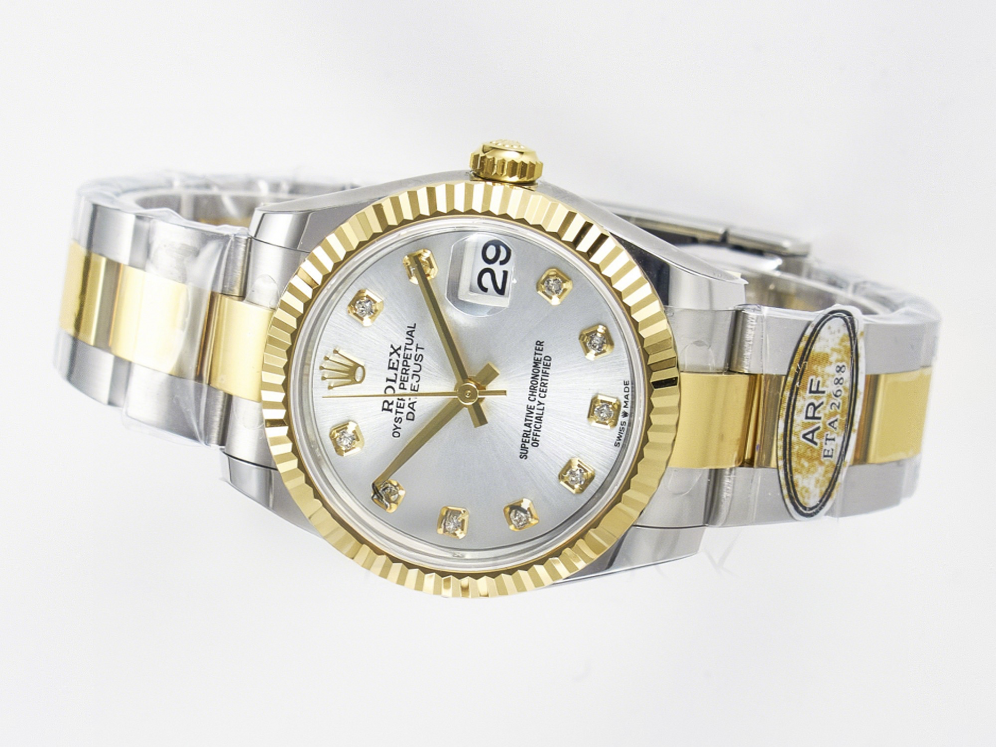 Rolex DateJust 31 278273 ARF 1:1 Best Edition 904L Steel White MOP Dial on SS/YG Oyster Bracelet ETA 2688-fasswatch