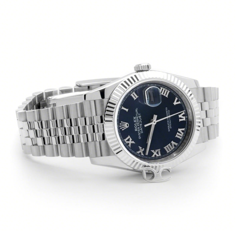 Rolex Datejust 36 116234 Blue Dial with Roman Numeral Markers-fasswatch