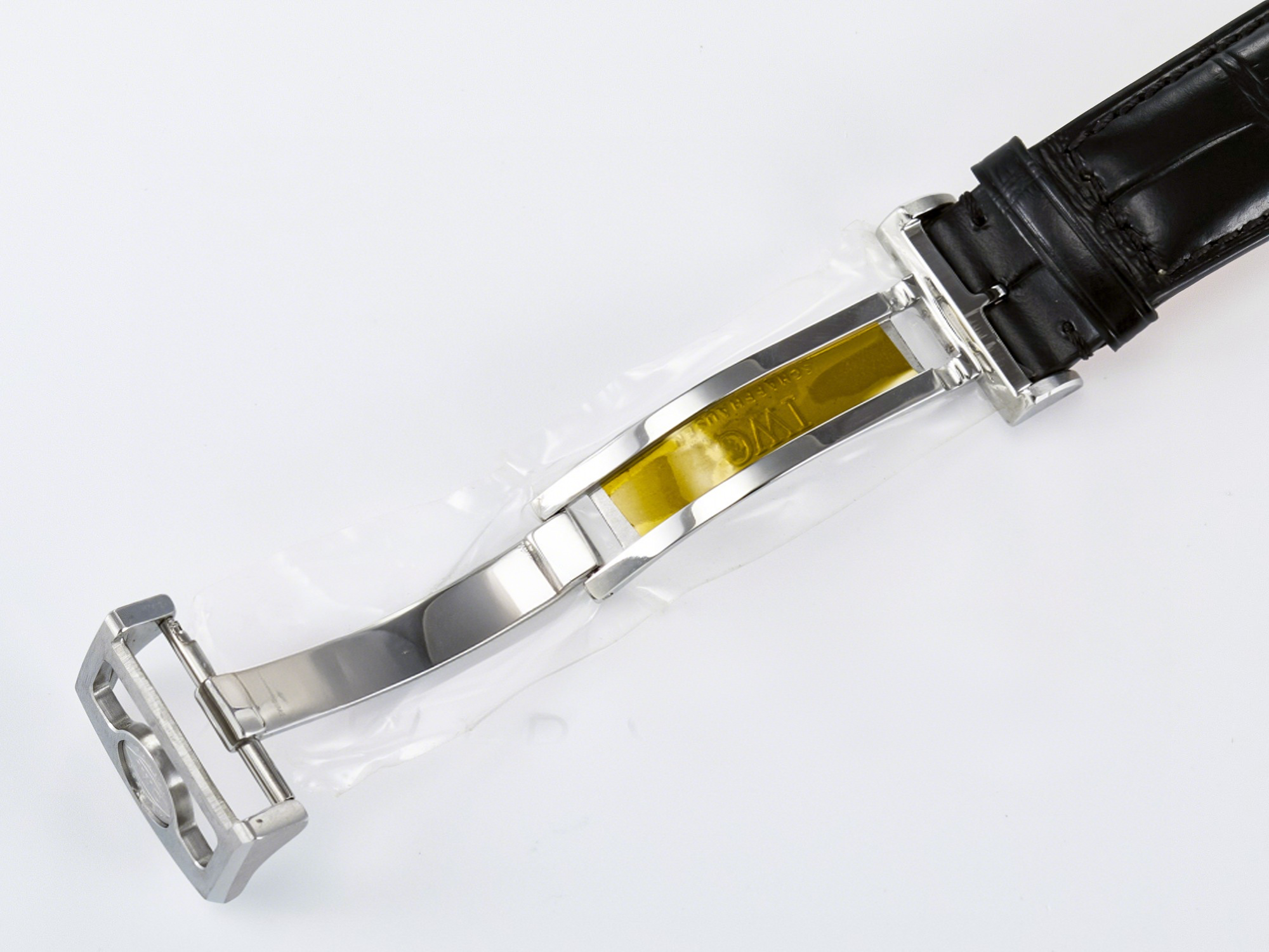 IWC IW5033 Portugieser Perpetual Calendar SS V9F 1:1 Best Edition White Dial on Black Leather Strap A52610-fasswatch