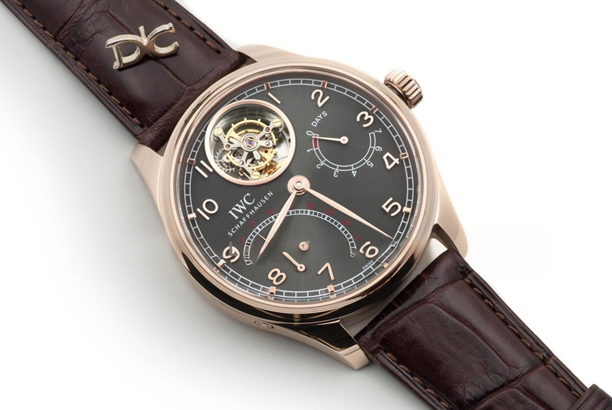 IWC Portugieser Tourbillon Mystere Retrograde IW504602 Grey Dial in Rose Gold-fasswatch