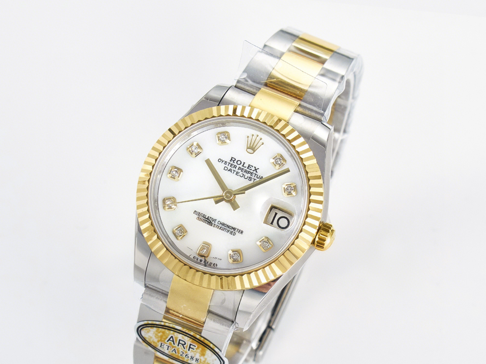 Rolex DateJust 31 278273 ARF 1:1 Best Edition 904L Steel White MOP Dial on SS/YG Oyster Bracelet ETA 2688-fasswatch