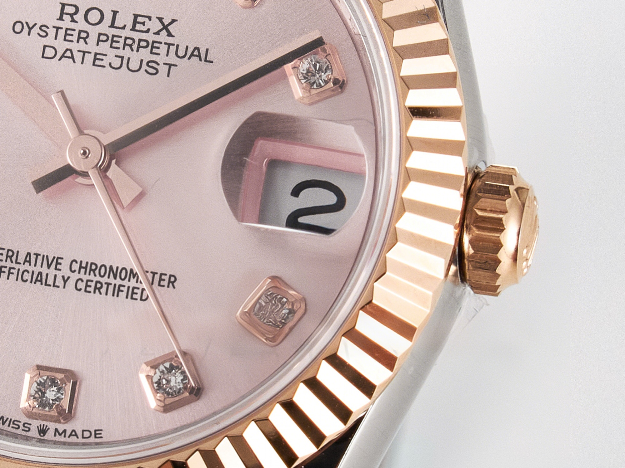 Rolex DateJust 31 278271 ARF 1:1 Best Edition 904L Steel RG Diamonds Dial on SS/RG Oyster Bracelet ETA 2688-fasswatch