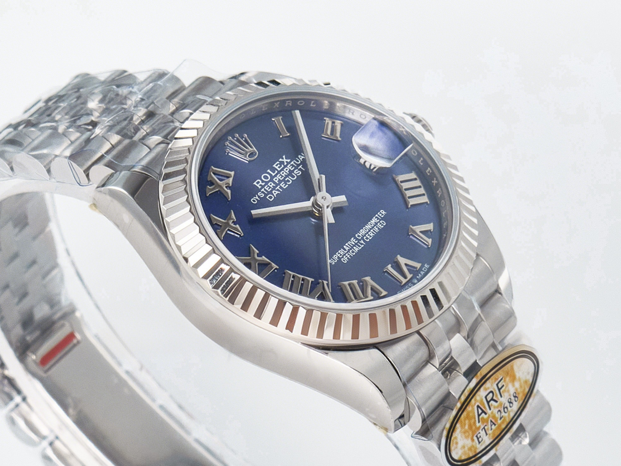 Rolex DateJust 31 278274 ARF 1:1 Best Edition 904L Steel Blue Roman Dial on SS Jubilee Bracelet ETA 2688-fasswatch