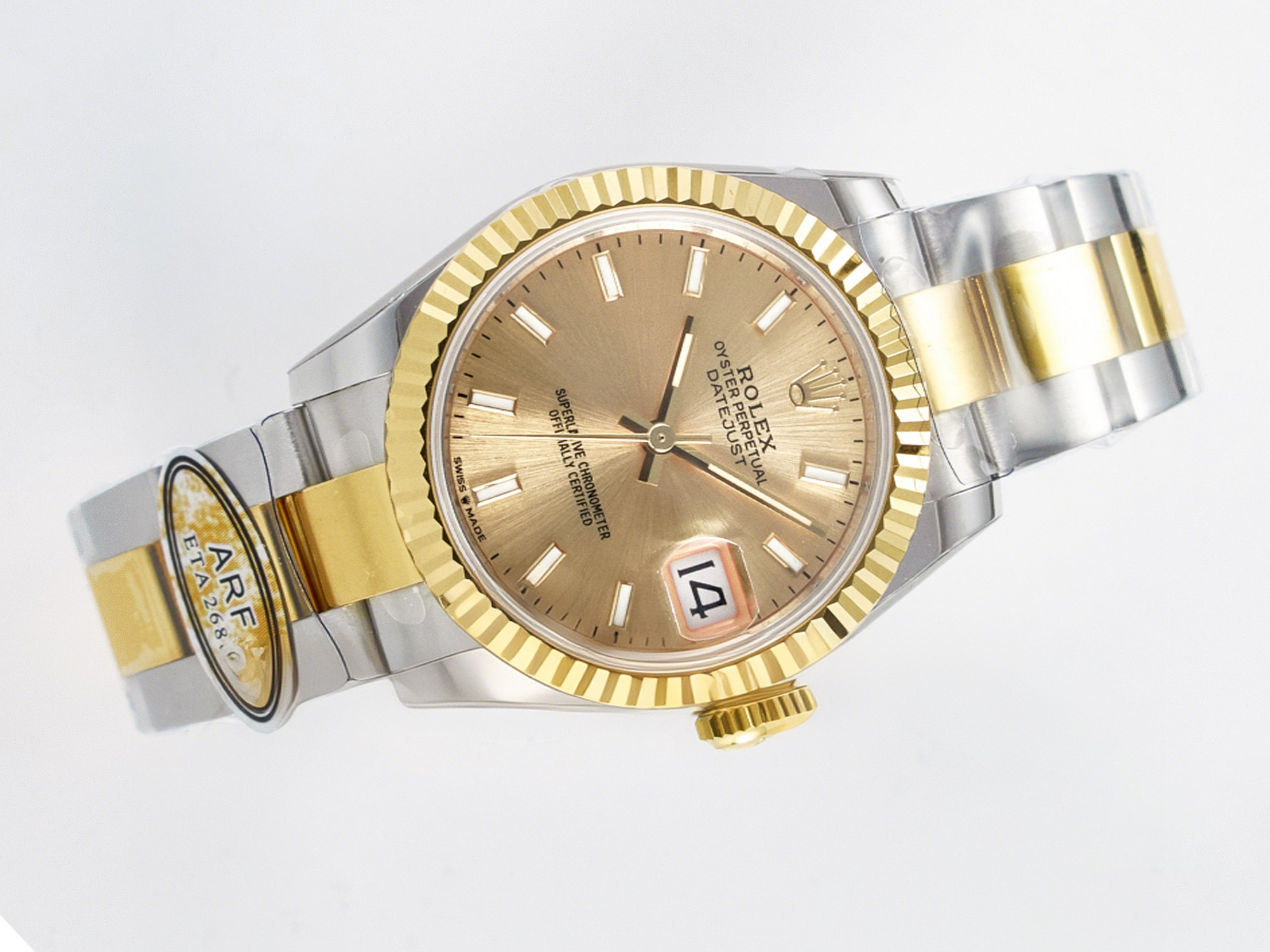 Rolex DateJust 31 278273 ARF 1:1 Best Edition 904L Steel YG Dial Stick Marker on SS/YG Oyster Bracelet ETA 2688-fasswatch