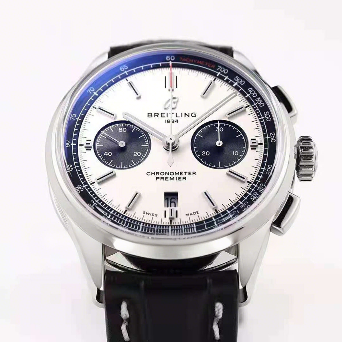 Breitling Premier B01 Chronograph 42 Silver Dial Ref: AB0118221G1X1-fasswatch