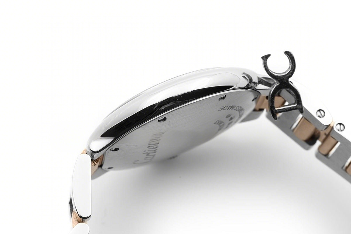 Ballon Bleu de Cartier 33mm White Dial in Steel and Gold-fasswatch