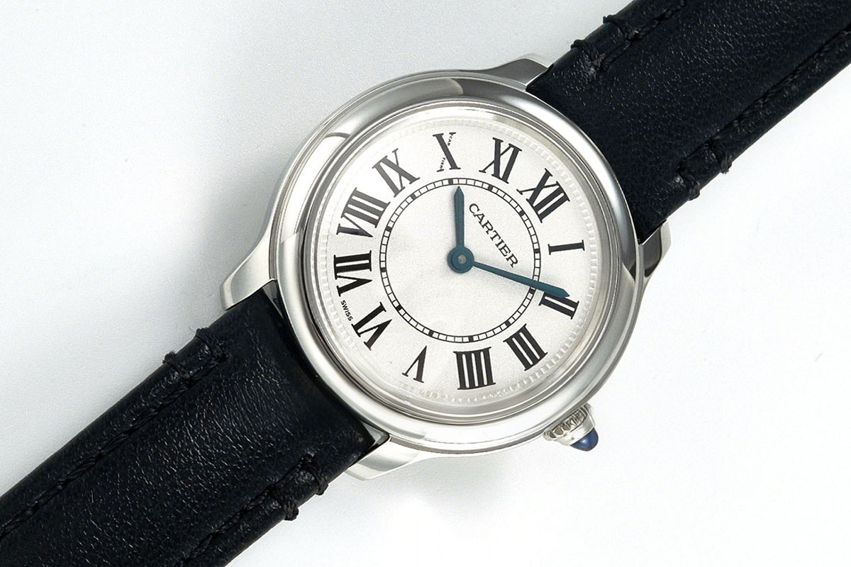 Cartier Ronde Must De Cartier 29mm White Dial in Steel-fasswatch