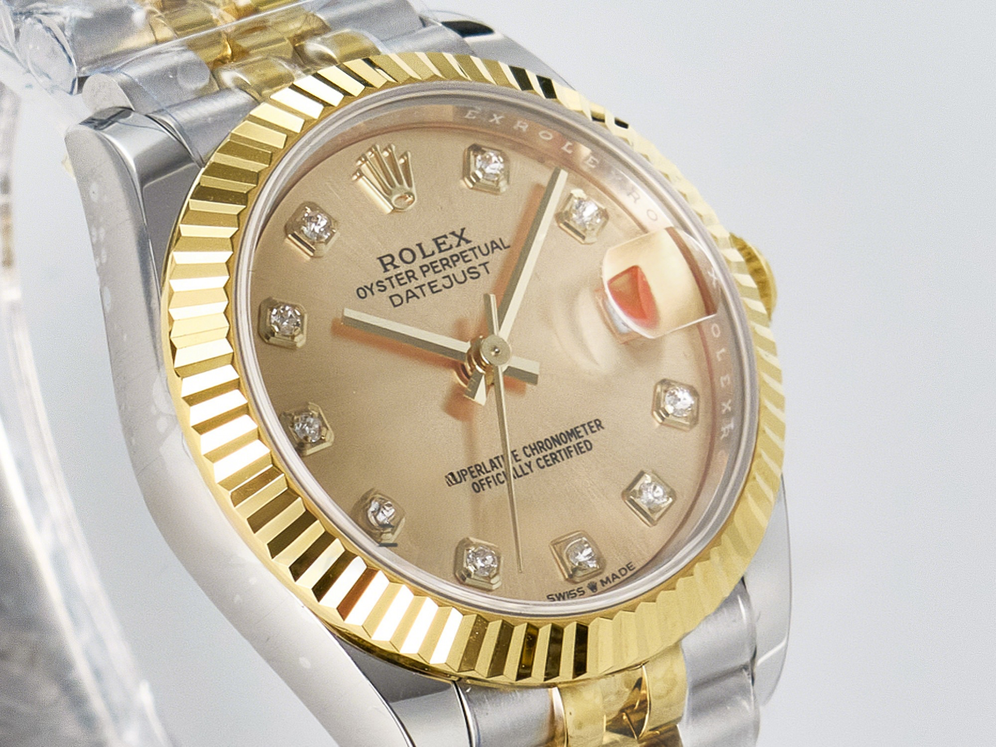 Rolex DateJust 31 278273 ARF 1:1 Best Edition 904L Steel YG Diamonds Dial on SS/YG Jubilee Bracelet ETA 2688-fasswatch