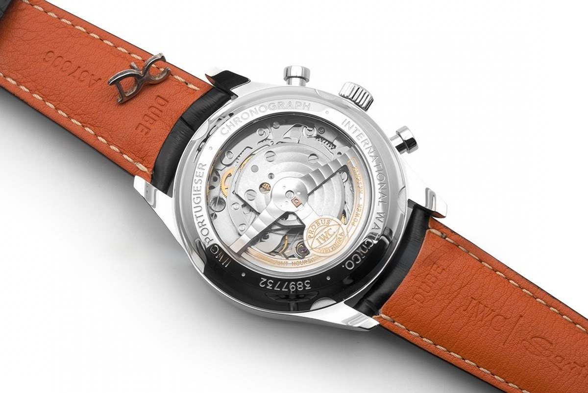 IWC Portuguese Automatic Chronograph Grey Dial in Steel-fasswatch