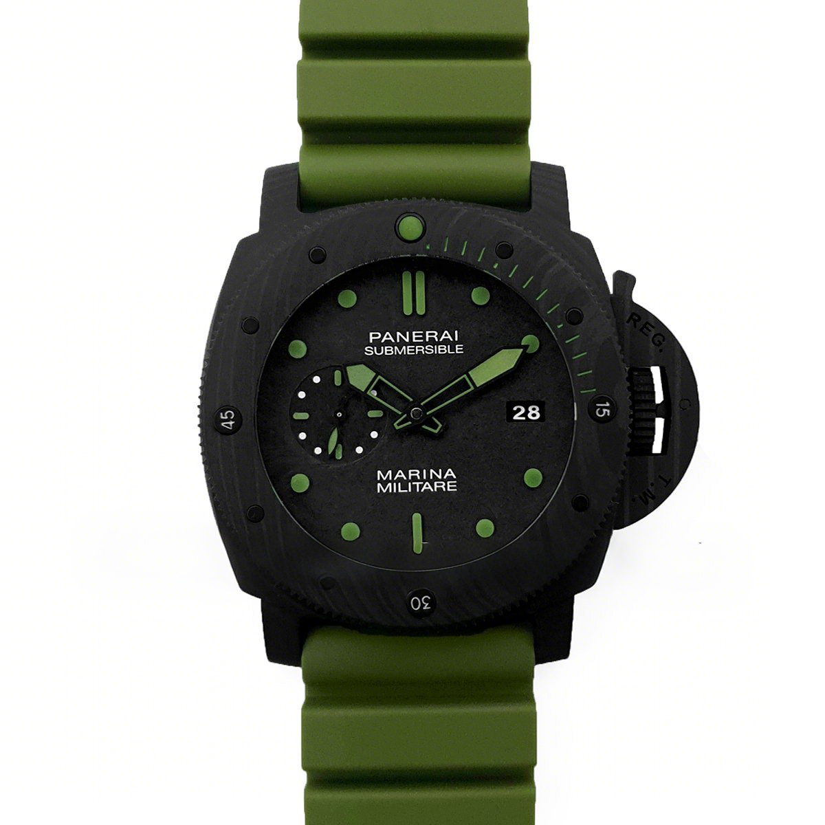 Panerai PAM961 Luminor Submersible Marina Militare Carbotech 47mm-fasswatch