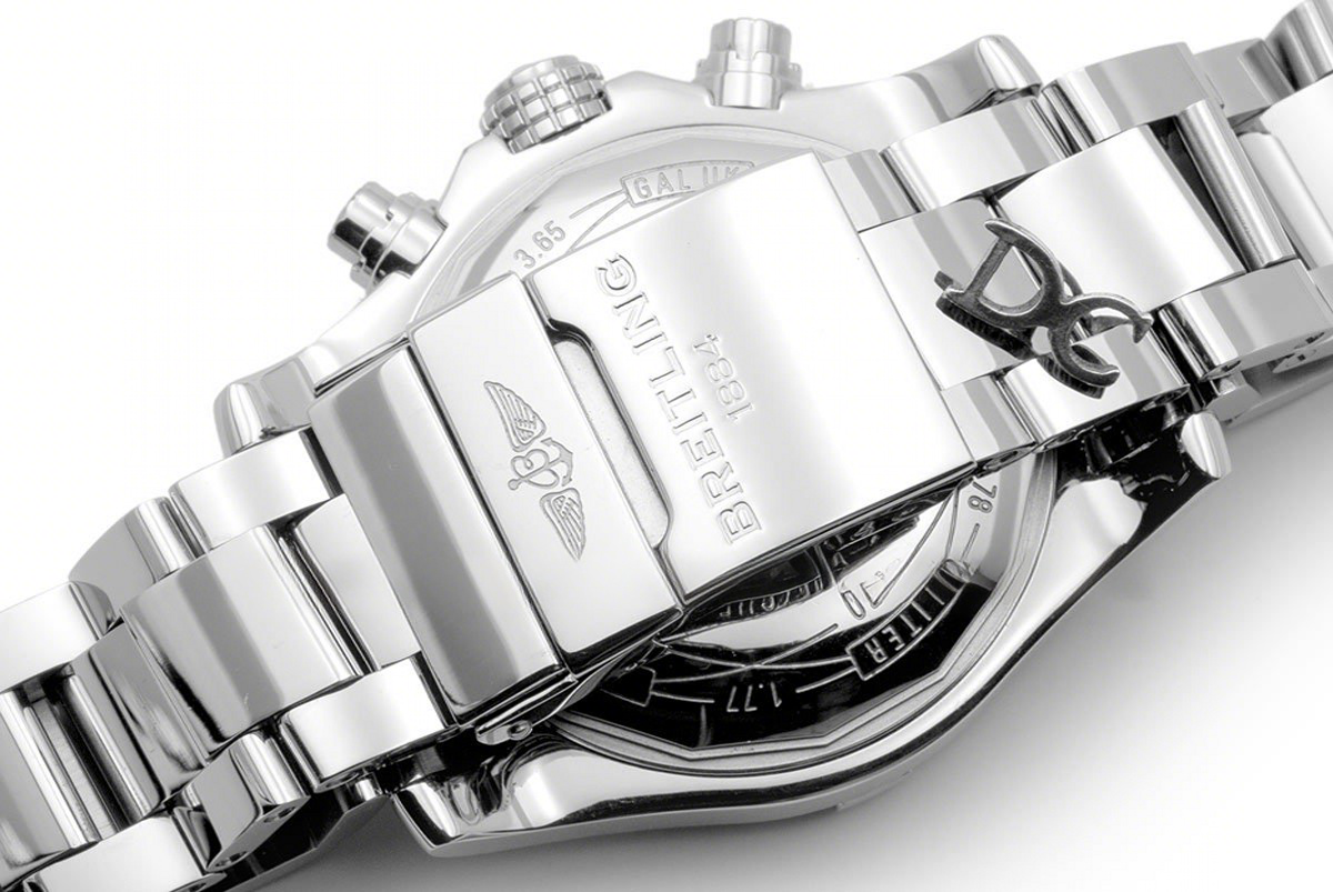 Breitling Colt Chronograph 44mm Black Dial in Steel on Steel Bracelet-fasswatch