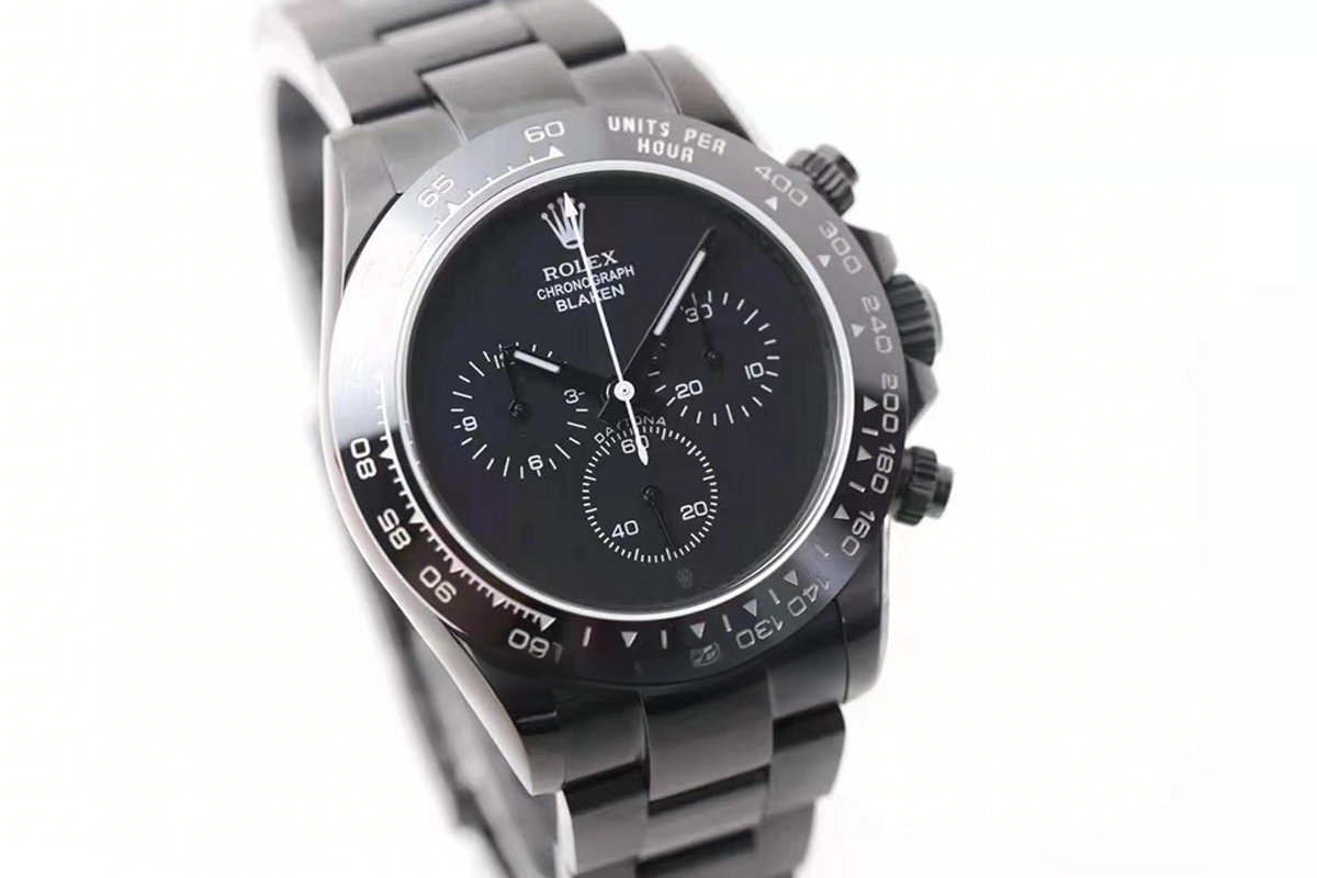 Rolex Daytona Blaken Matt Black-fasswatch