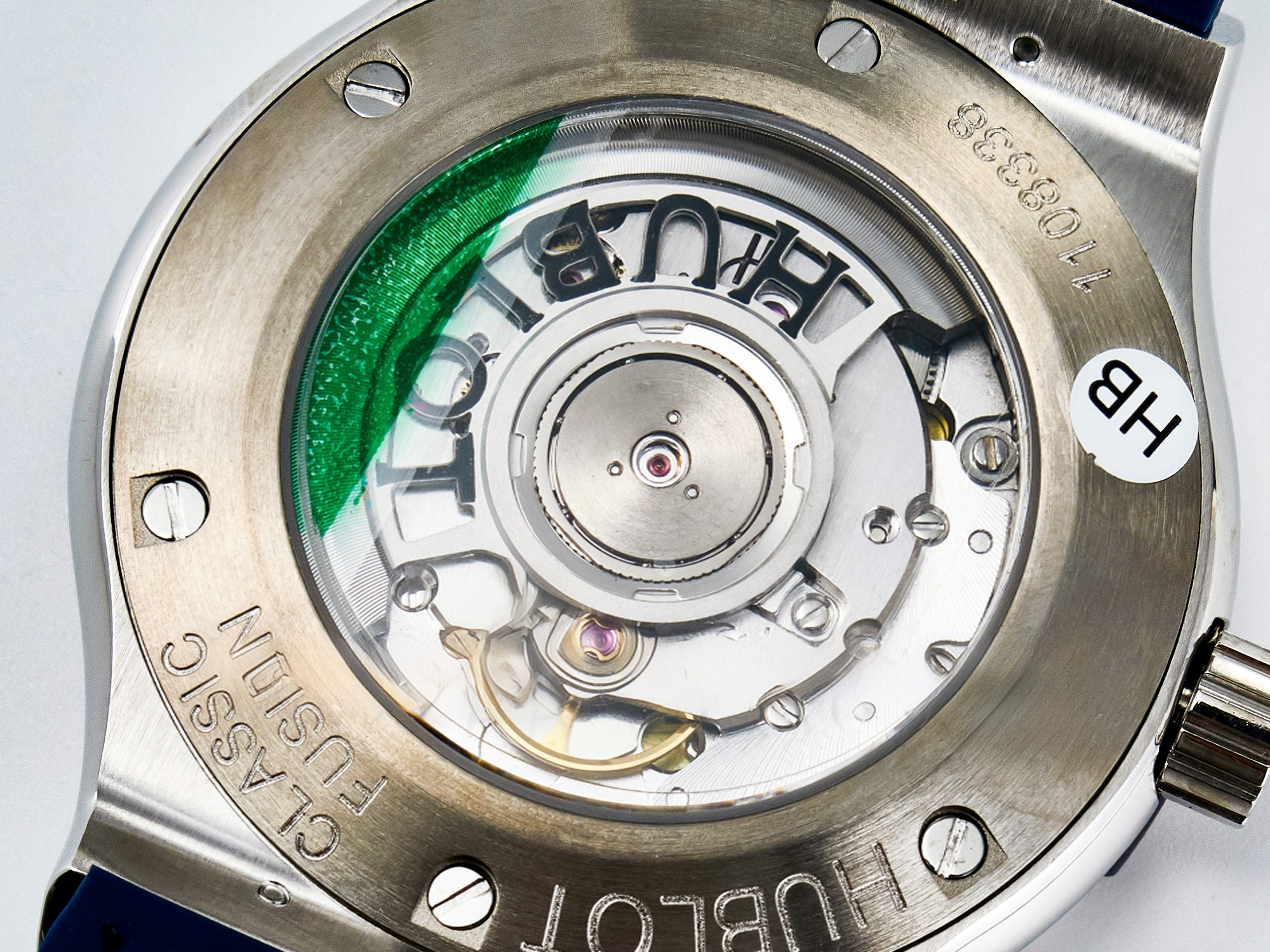 Hublot Classic Fusion Bang 42mm HBF 1:1 Best Edition Blue Dial Diamonds Bezel on Blue Leather Strap A2892-fasswatch