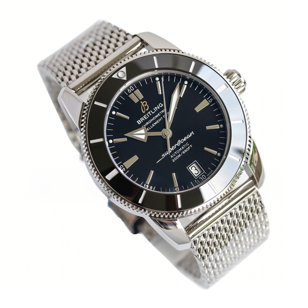 Breitling Superocean Heritage II B20 Automatic 42mm in Black Dial on Black Bezel-fasswatch