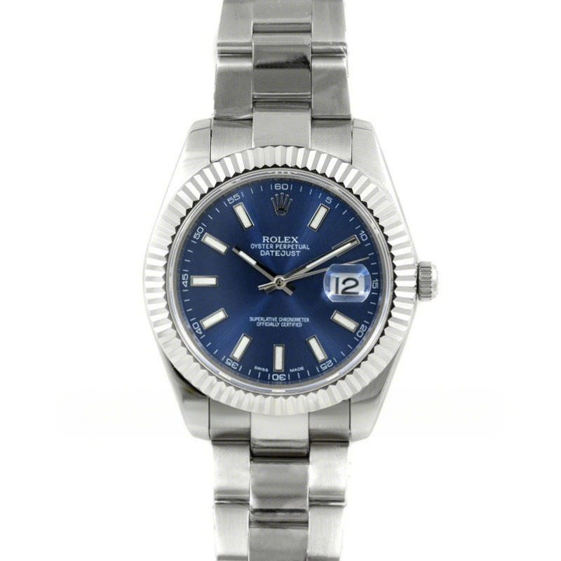 Rolex Datejust II 126334 Blue Dial Stick Markers-fasswatch