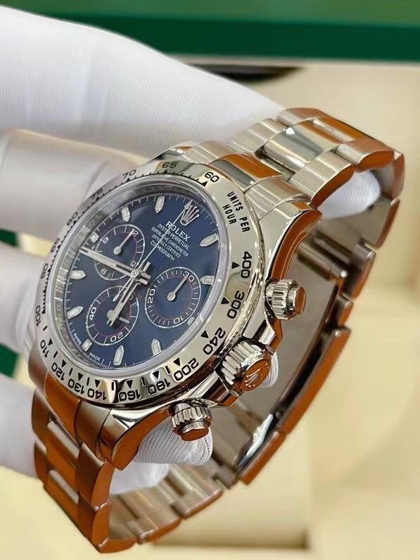 Rolex Daytona 116509 Blue Dial in White Gold-fasswatch