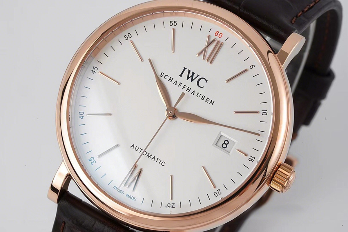 IWC Portofino Automatic IW356504 White Dial in Rose Gold-fasswatch