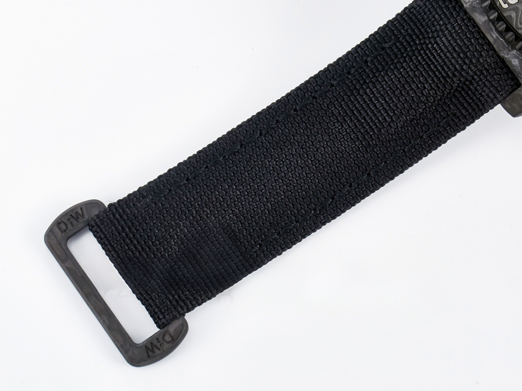 Rolex GMT Carbon DIWF Best Edition Black Carbon Dial SS Markers on Black Nylon Strap SA3285 CHS V2-fasswatch