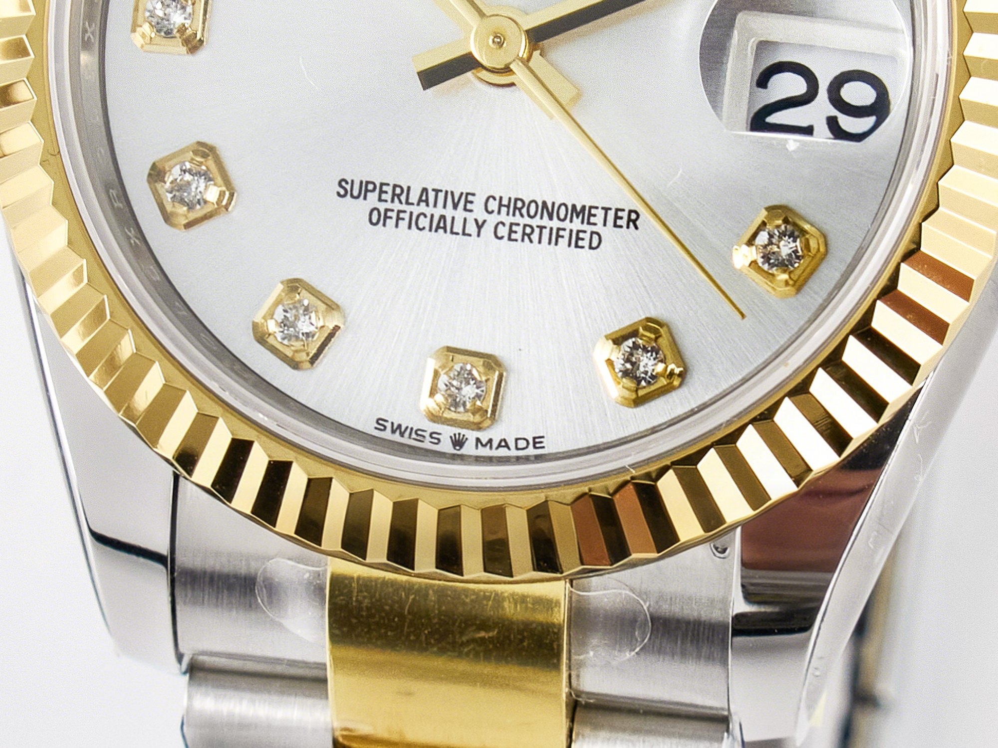 Rolex DateJust 31 278273 ARF 1:1 Best Edition 904L Steel White MOP Dial on SS/YG Oyster Bracelet ETA 2688-fasswatch