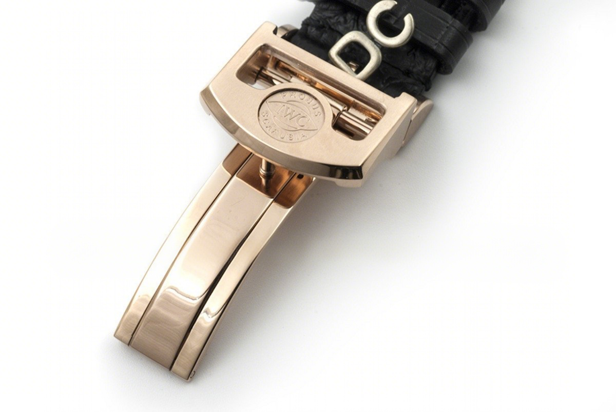 IWC Portuguese Automatic 7 Day IW5007 Black dial in Rose Gold-fasswatch