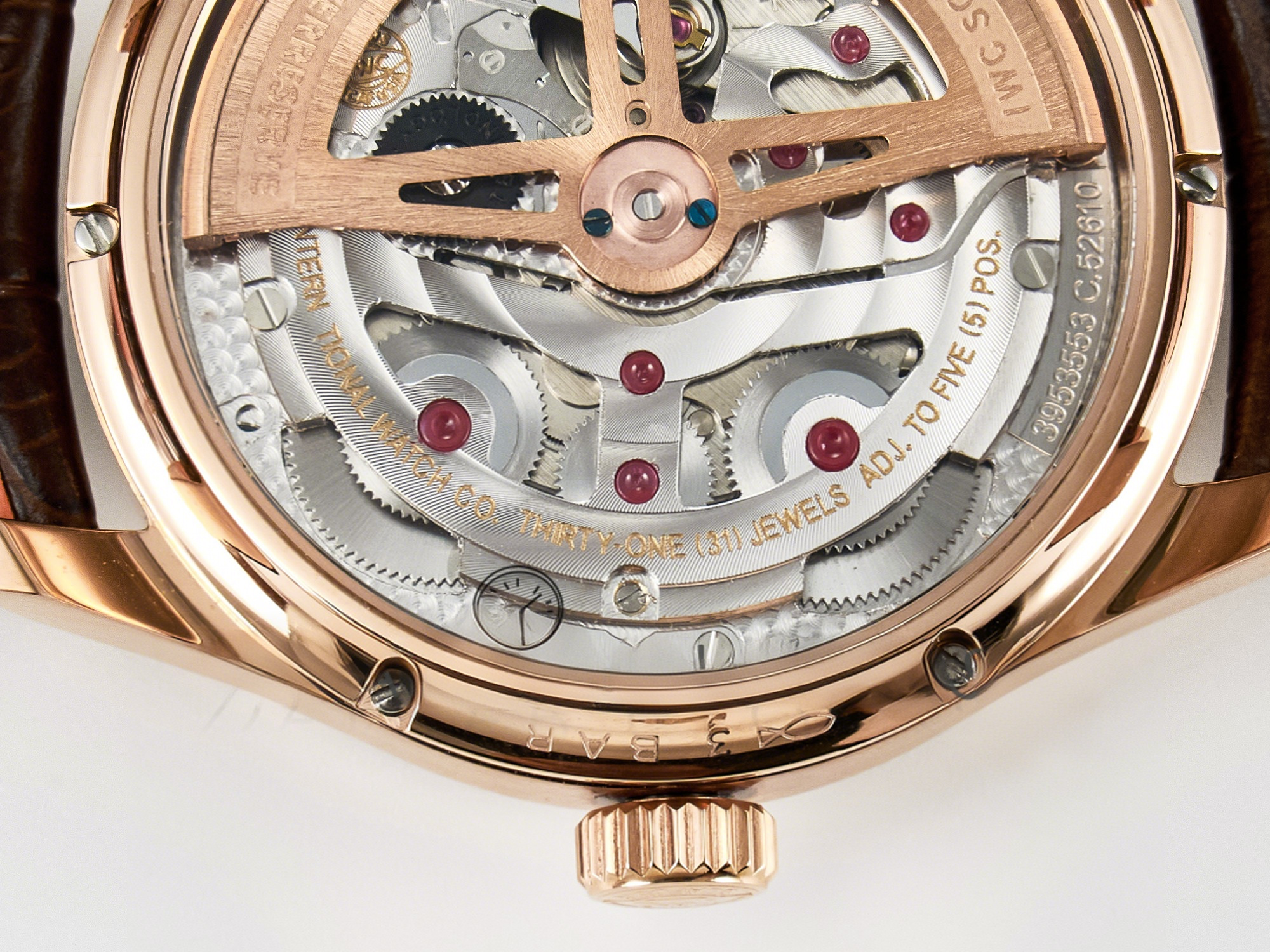 IWC IW5033 Portugieser Perpetual Calendar RG V9F 1:1 Best Edition White Dial on Brown Leather Strap A52610-fasswatch